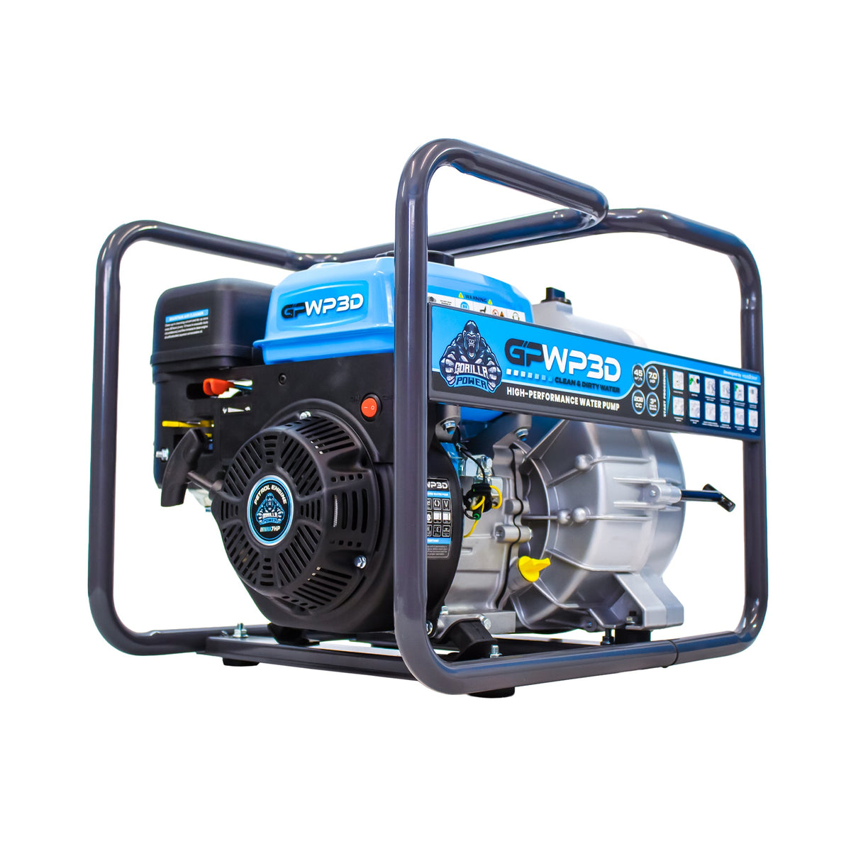 Gorilla Power GPWP3D 3 Inch Petrol Trash Water Pump
