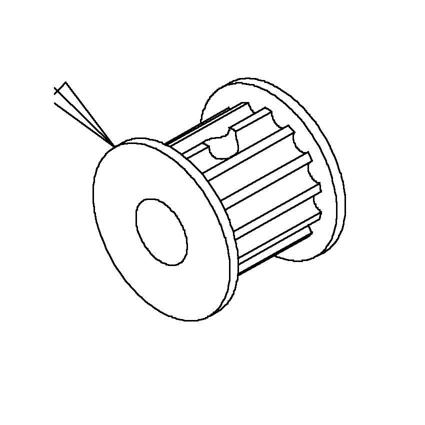 Truvox 02-3454-0000 motor pulley - parts diagram
