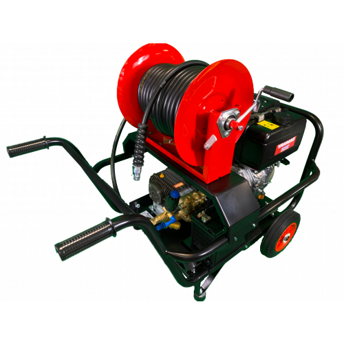Maxflow Industrial Pressure Washer - Yanmar L100-V Comet Pump 21 LPM Trolley Frame + 30M Reel