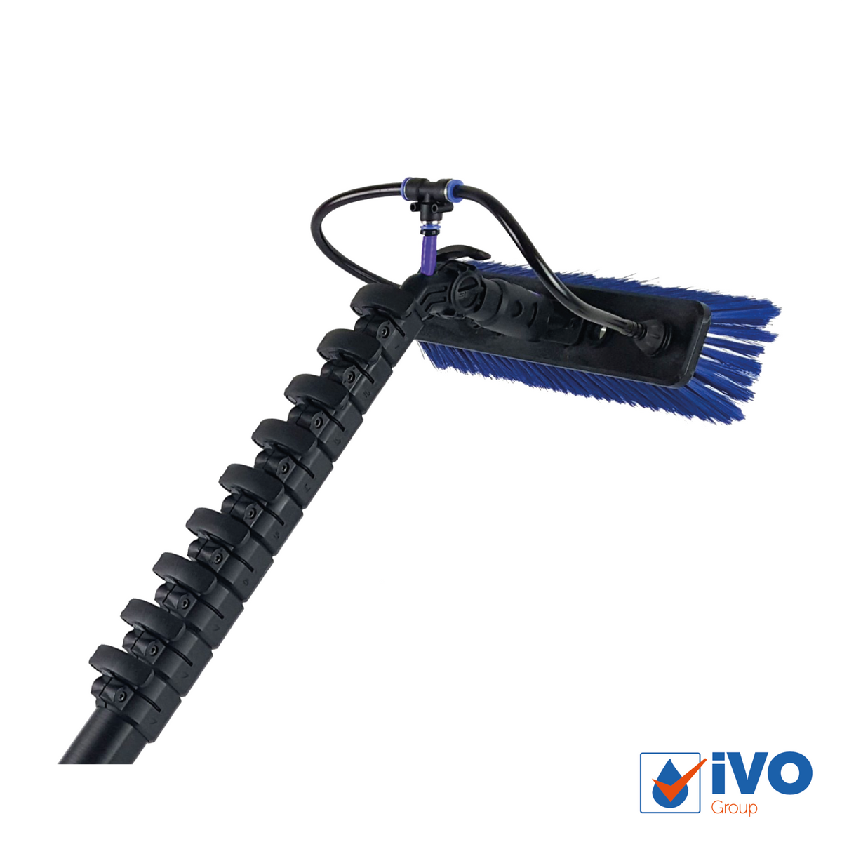 iVO Lite Eco Telescopic Pole 13700mm, Including Anti-Snag Adaptor, Hose & Brush