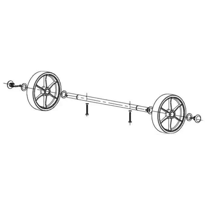 Genuine Viper LSU Rear Wheel Set For 55l and 75l Chassis