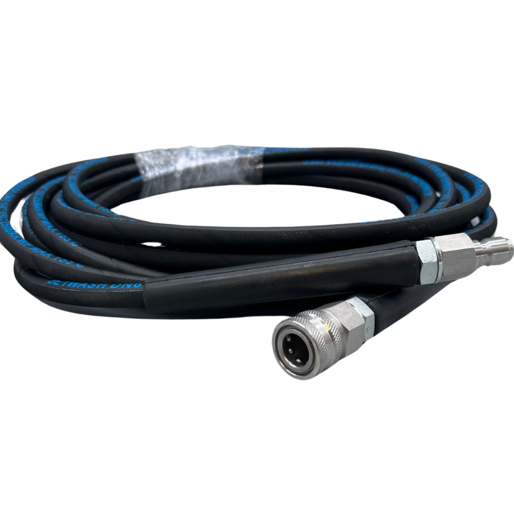 Astrox 3/8" Midi Quick Release 1 Wire High Pressure Rubber Hose - 250bar - Commercial Cleaning Machines Ltd
