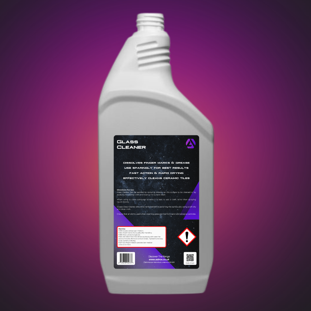 Astrox Glass Cleaner - 750ml Spray - Commercial Cleaning Machines Ltd