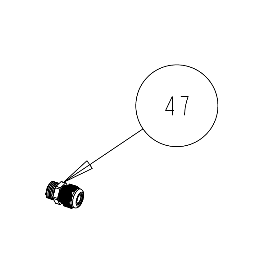 Truvox 04-3212-0000 cable gland - parts diagram