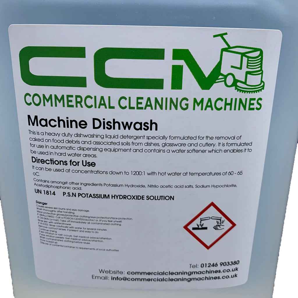 CCM Automatic Machine Dishwash Solution - 5 Litres - Commercial Cleaning Machines Ltd