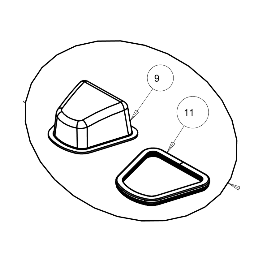 Truvox 05-3717-0000 recovery tank lid assembly - exploded parts diagram