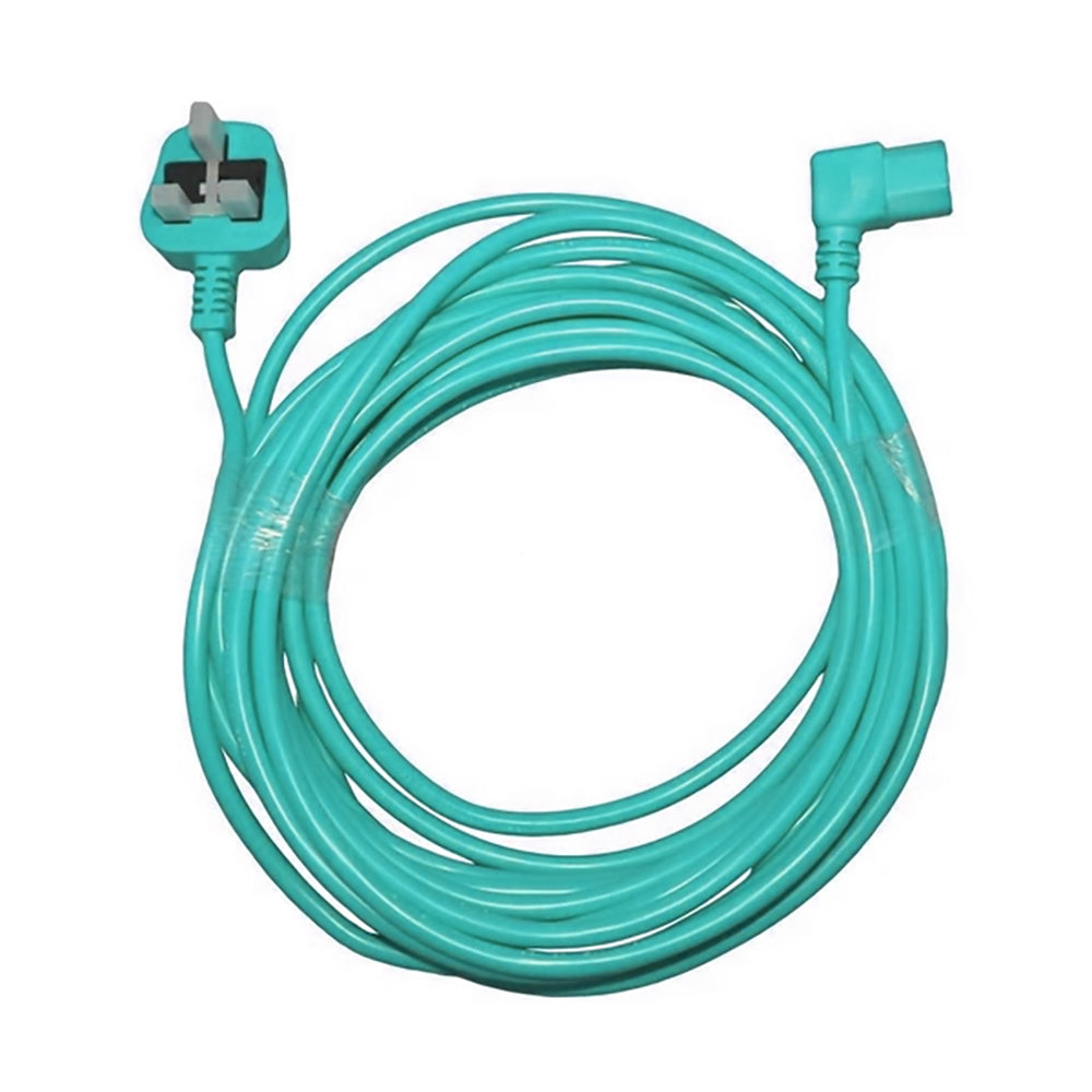 Genuine Truvox VTVe 12m Power Cord - Teal Mains Cable UK Plug - Commercial Cleaning Machines Ltd