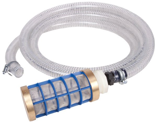 Heavy Duty 4 Meter 1" Suction Hose and Weighted Filter Kit - 50 Mesh Filter - Commercial Cleaning Machines Ltd