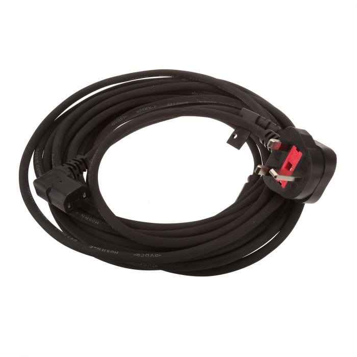 Kirby G3 G4 G5 and G6 10 Meter Mains Cable - Black Rubber Flex - Commercial Cleaning Machines Ltd