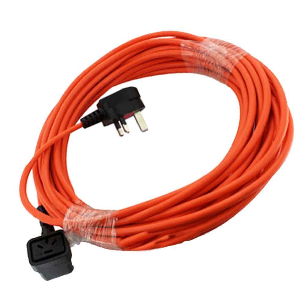 Numatic Nu Plug 2 Core Plug In Orange Mains Cable For Numatic Vacuums 12m - Commercial Cleaning Machines Ltd