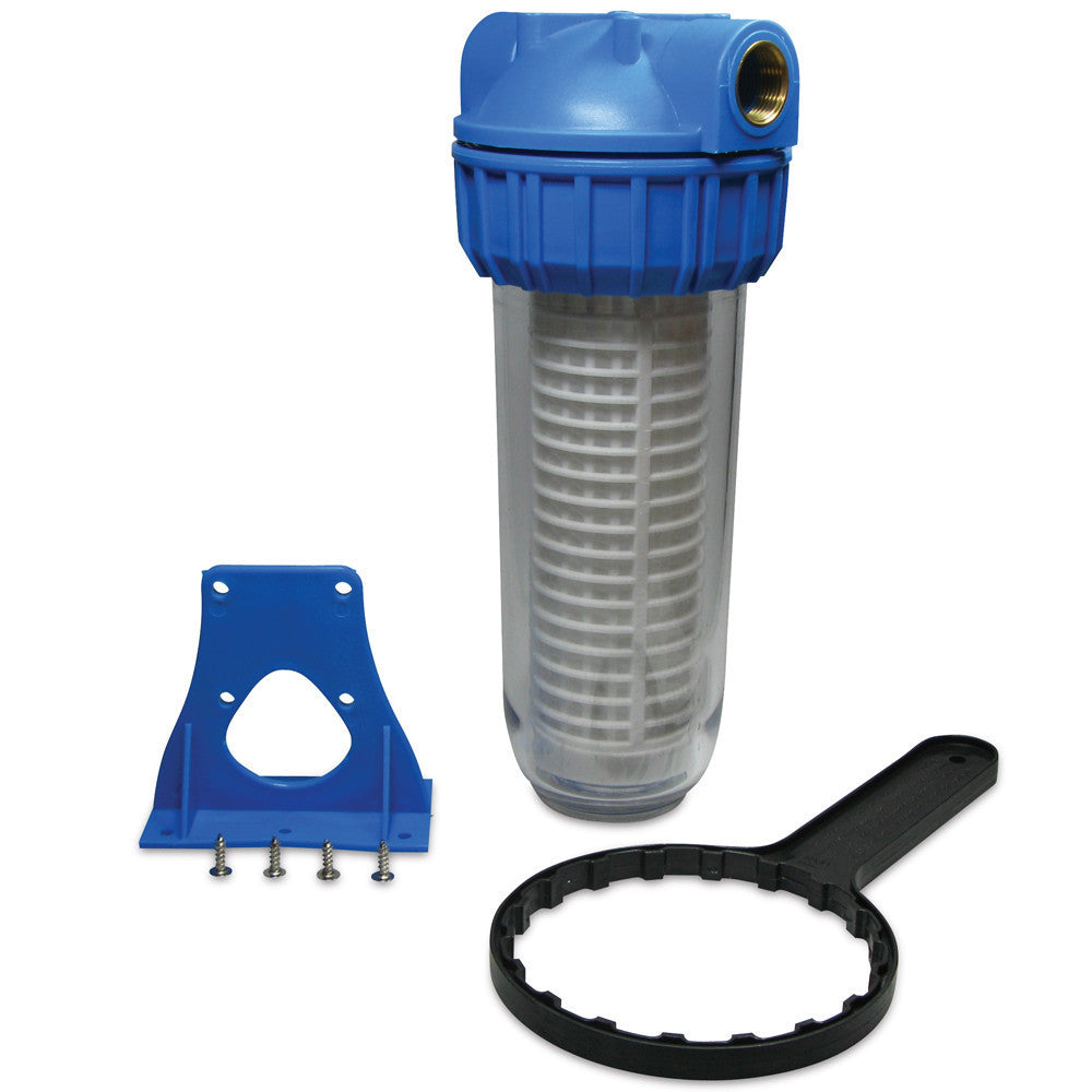 HYDRO-S 10" CLEAR BOWL FILTER 60 MICRON 1" FEMALE