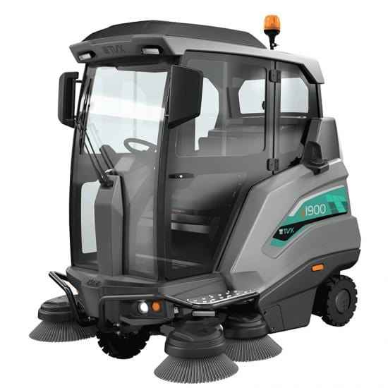 TVX TS1900 Ride On Battery Powered Sweeper - 160ltr