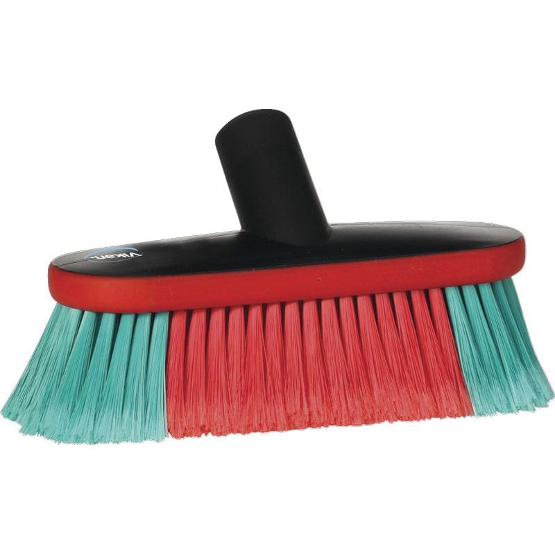 Vikan 230mm Water Fed Soft Bristle Brush Head - 50mm Bristles - Commercial Cleaning Machines Ltd