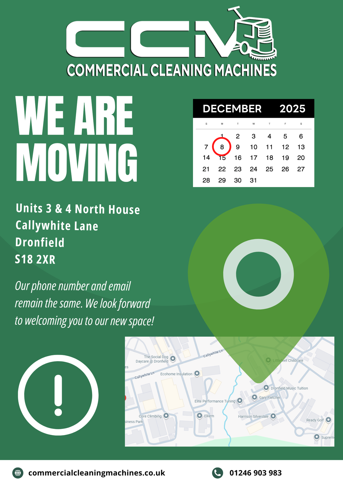 We Are Moving Premises: Same Service, Bigger Possibilities