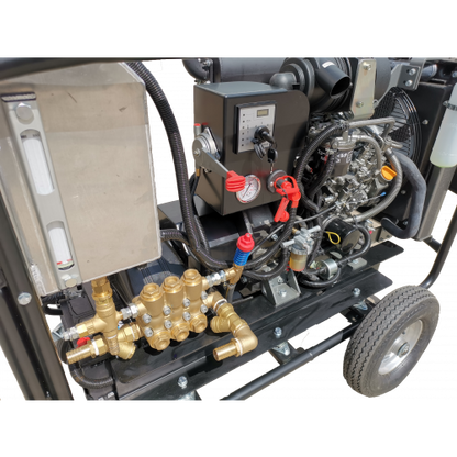 Maxflow Industrial Diesel Pressure Washer – Yanmar 3 Cylinder Water Cooled 40LPM 200 Bar Trolley Frame