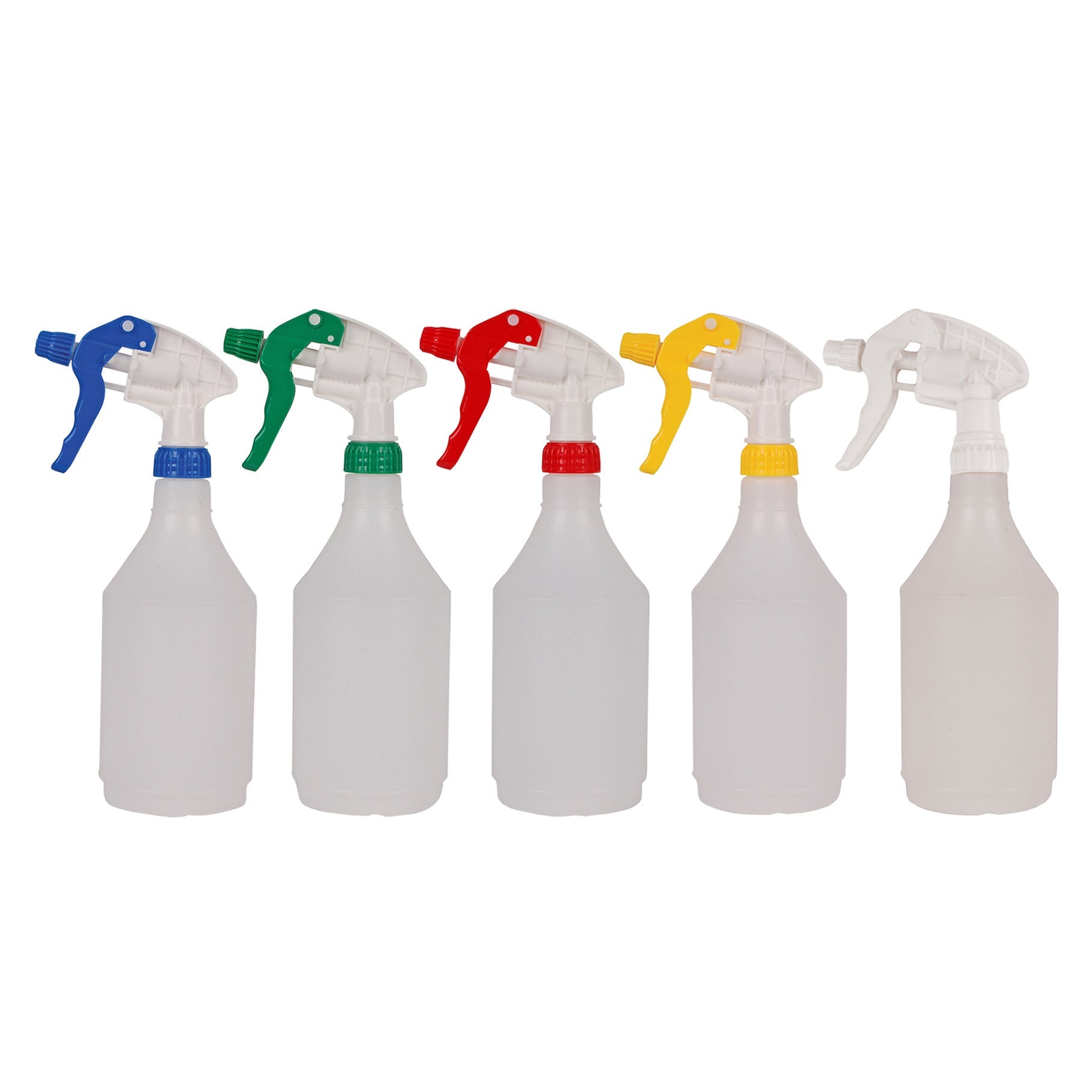 Spray Bottle and Trigger Head - Box of 80 - Colour Coded - Commercial Cleaning Machines Ltd