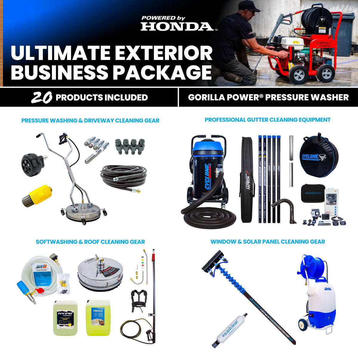 Bronze - Ultimate Honda Exterior Cleaning Business Start-Up Package