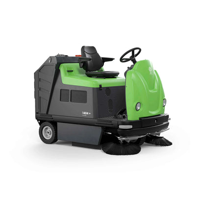 IPC 1404E Ride On 58" Battery Powered Sweeper - 150ltr