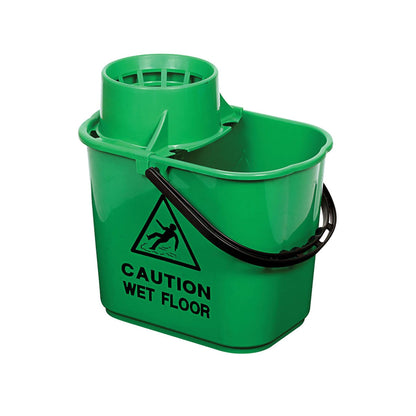 15L Professional Bucket & Wringer- - Box of 10 - Commercial Cleaning Machines Ltd