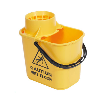 15L Professional Bucket & Wringer- - Box of 10 - Commercial Cleaning Machines Ltd