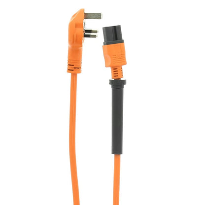 15m 3 Core Orange Mains Cable For Floor Buffers - Victor Sprites - Taski Ranger - Jeyes - Commercial Cleaning Machines Ltd