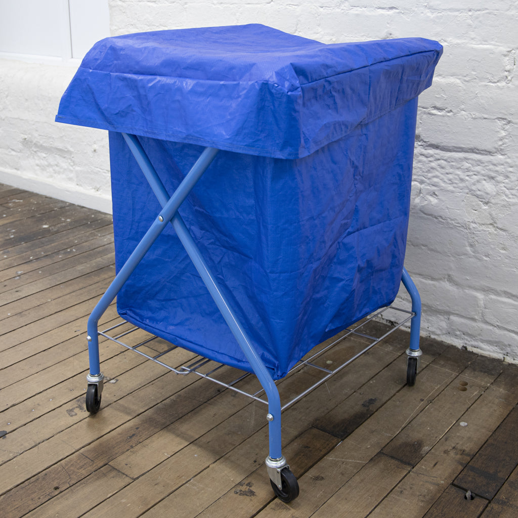 205L Lightweight Blue Vinyl Bag With Lid - Commercial Cleaning Machines Ltd