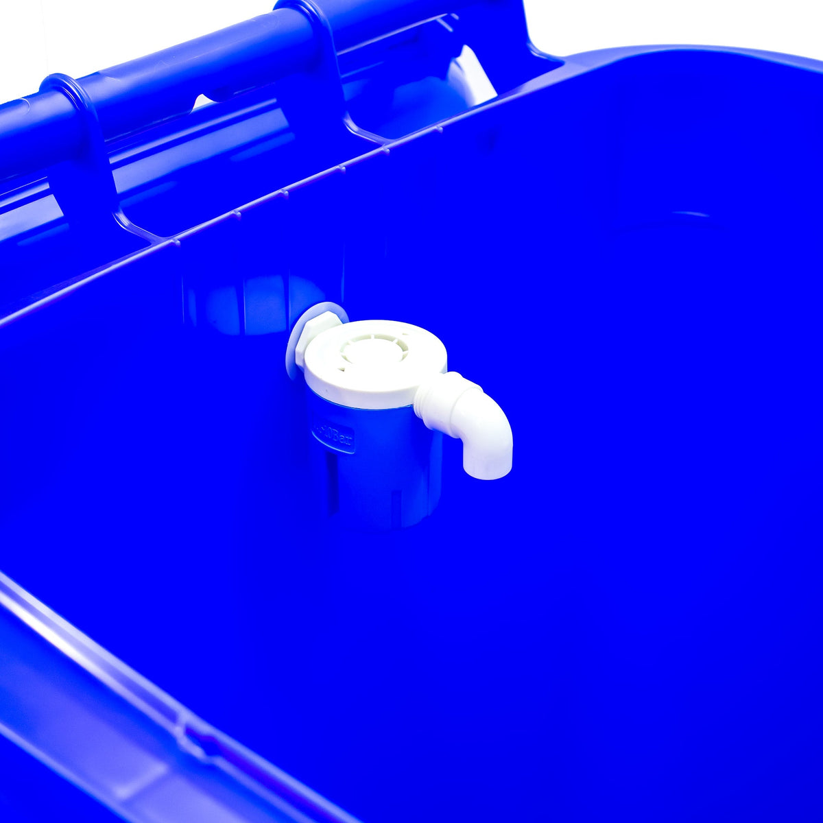 Equip2clean 240 Litre Mobile Water Wheelie Bin Buffer Tank with Overflow Cut-off Float Valve