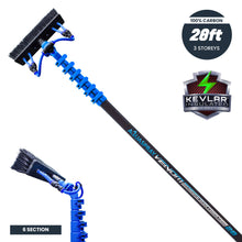 Aquaspray Venom Aquaspray® Venom 28ft 100% Carbon Kevlar Insulated Waterfed Window Cleaning Pole 6-Section