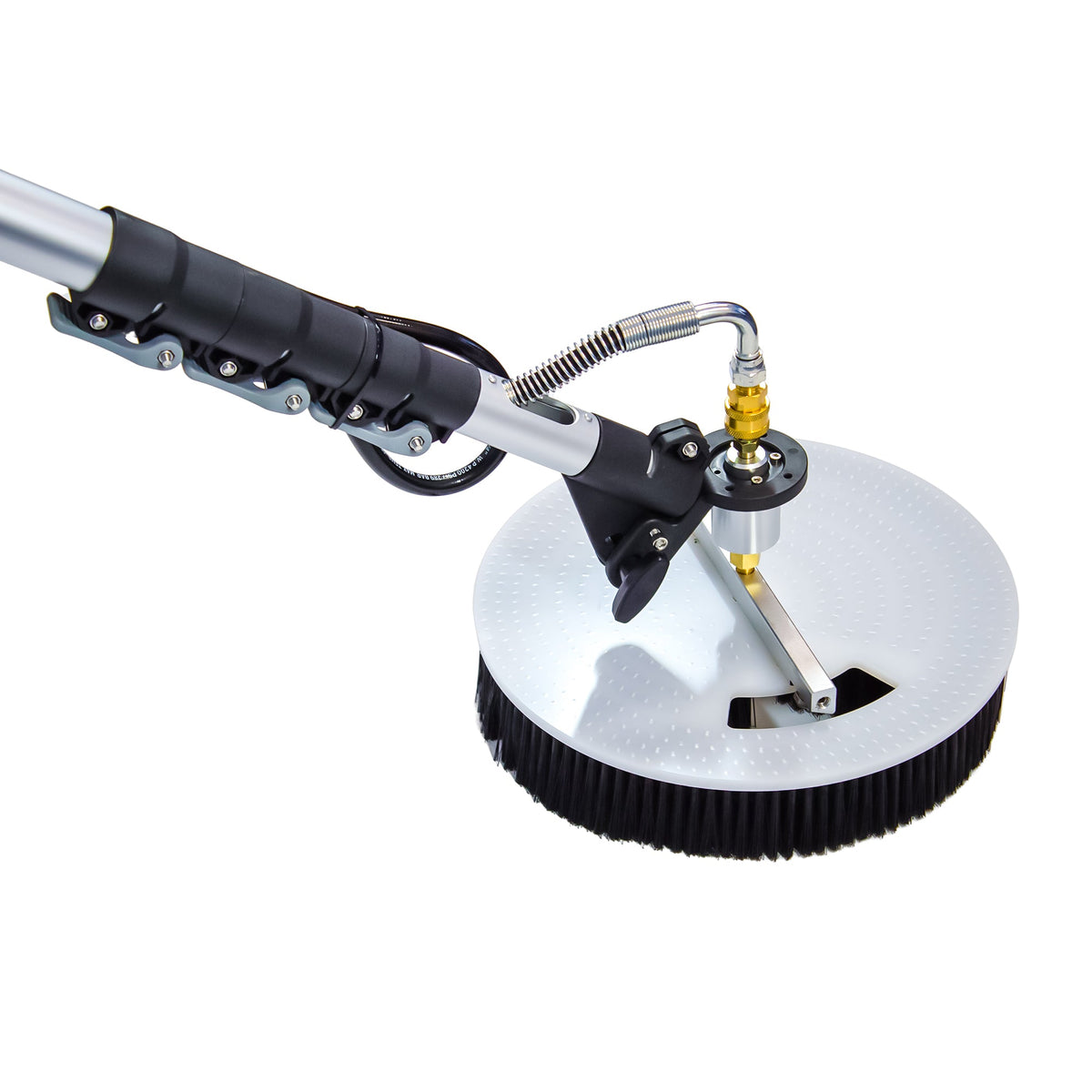 Equip2clean Aquaspray® Rotary Solar Panel/Roof Cleaning Brush With 18ft Telescopic Lance