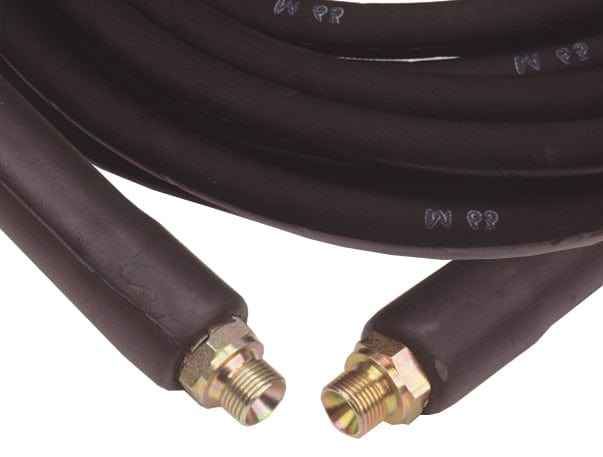 3/8" BSPM High Pressure 2 Wire Rubber Hose - 500Bar - 10 Meter Pressure Washer Hose - Commercial Cleaning Machines Ltd