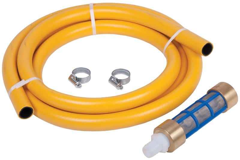 3 Meter 5/8" Suction Hose and Weighted Filter Kit - 50 Mesh Filter