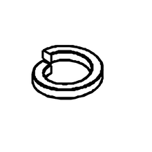 Truvox 00-0500-0513 M5 single coil spring washer stainless steel - parts diagram