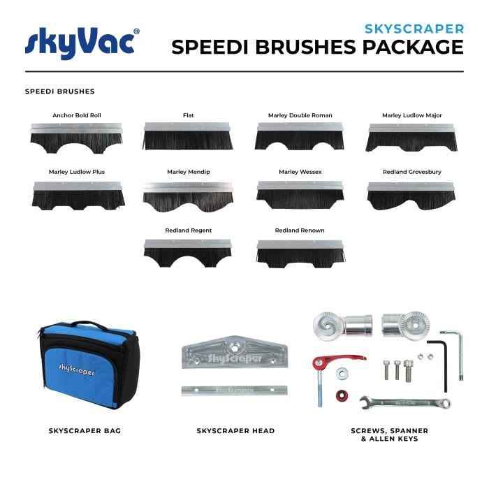 skyscraper Speedi Brush Set With Single or Double Head - Commercial Cleaning Machines Ltd