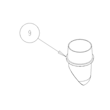 Truvox 03-8300-0000 moulded exhaust port - parts diagram, reference 9