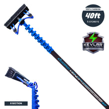 Aquaspray Venom Aquaspray® Venom 40ft 100% Carbon Kevlar Insulated Waterfed Window Cleaning Pole 8-Section
