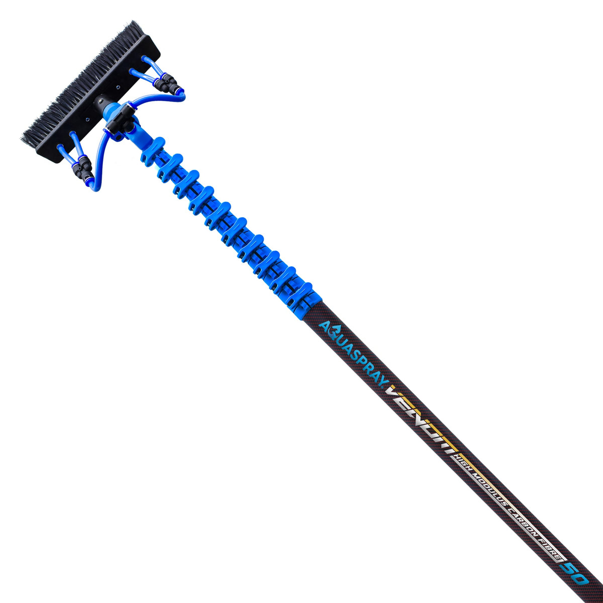 Aquaspray Venom Aquaspray® Venom 50ft Kevlar Insulated 30T High-Mod Waterfed Window Cleaning Pole – 10-Section