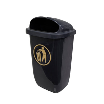 50L Recycled Wall Mounted Litter Bin - Commercial Cleaning Machines Ltd