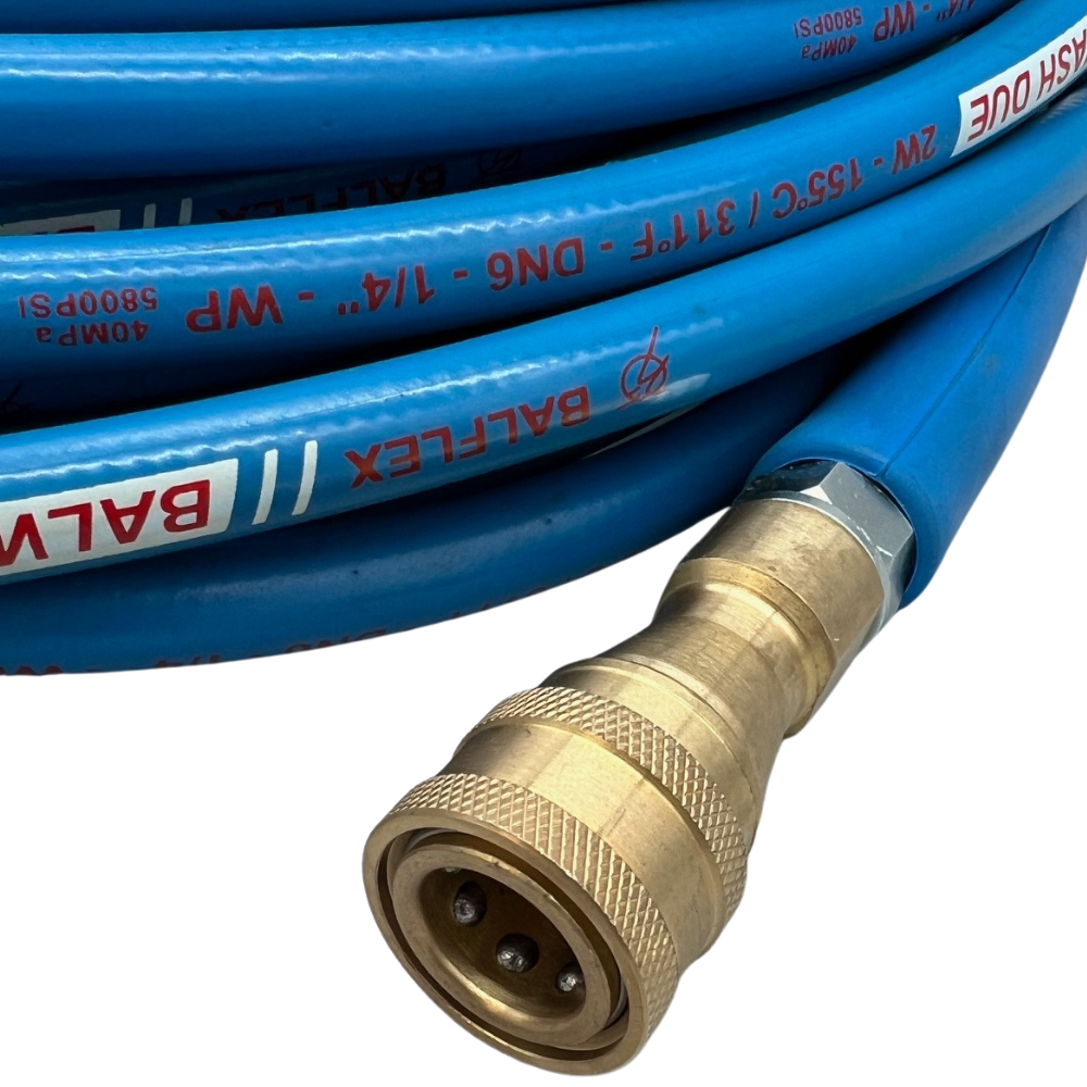 Astrox 25ft Smooth Carpet Cleaner Solution Hose With QR Fittings - Commercial Cleaning Machines Ltd