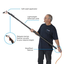 skyVac Softwash Applicator - Carbon Fibre Water Fed Pole System - Commercial Cleaning Machines Ltd