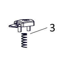 Truvox 90-0898-0000 pump lever and spring - parts diagram