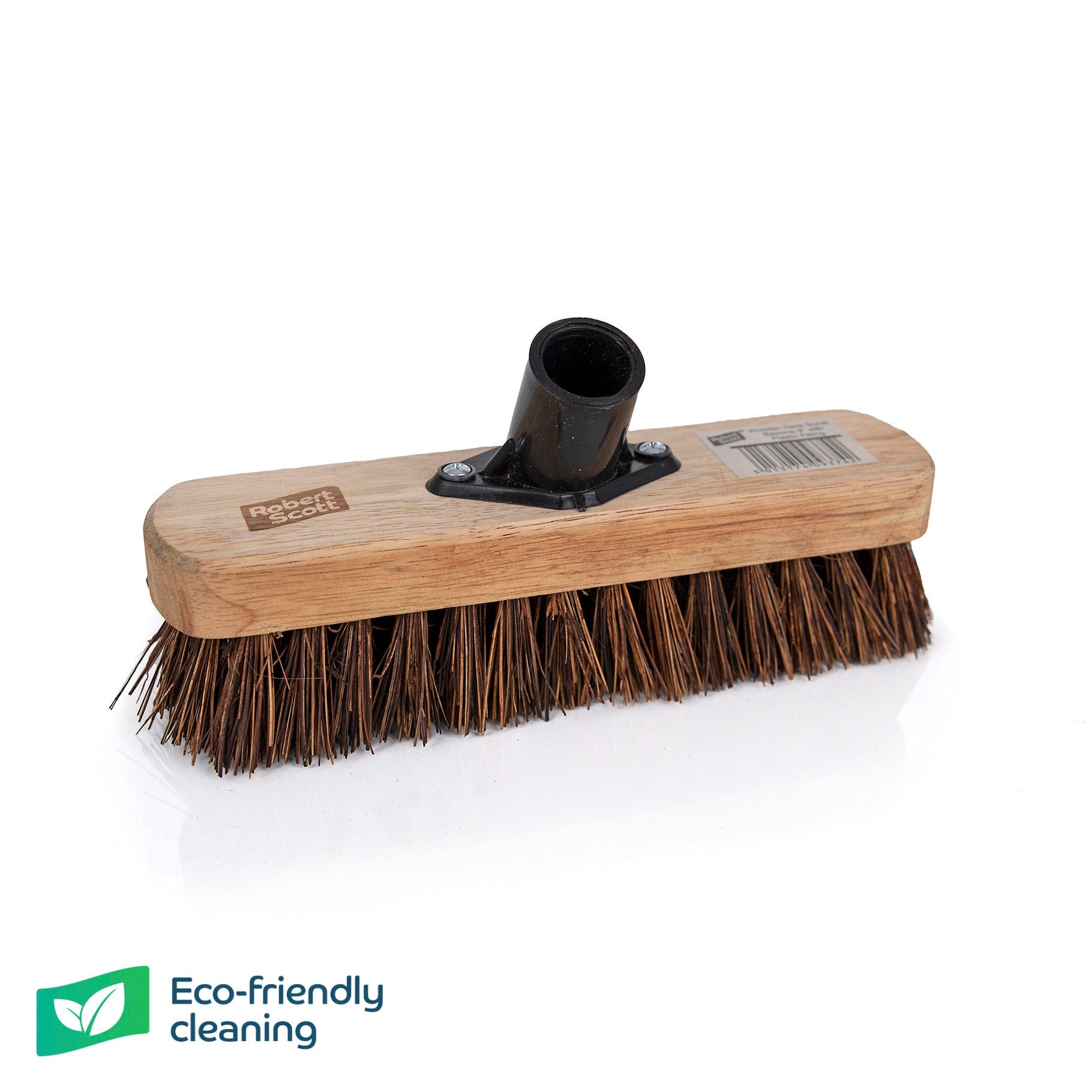 9" Wooden Deck Scrub Stiff & Plastic Socket - Box of 12 - Commercial Cleaning Machines Ltd