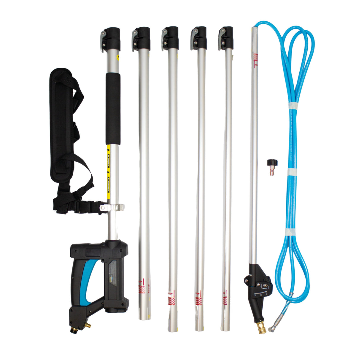 Kiam Products AquaReach Pro 5.4m (18') LIGHTWEIGHT Telescopic Lance with FREE HARNESS