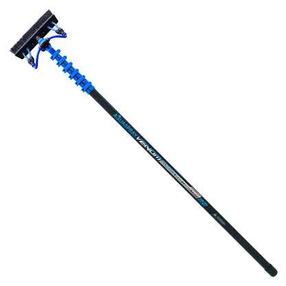 Aquaspray Venom Aquaspray® Venom 22ft [Compact] 100% Carbon Fibre Waterfed Window Cleaning Pole 6-Section
