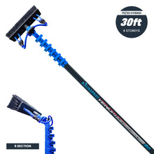 Aquaspray Venom Aquaspray® Venom 30ft Hybrid 70% Carbon, 30% Fiberglass Waterfed Window Cleaning Pole – 6 Sections