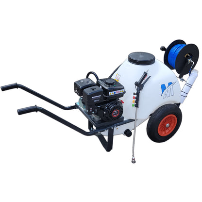 Maxflow Semi-Industrial Softwash Mini Bowser System - Loncin H135 12 LPM + 30M Reel