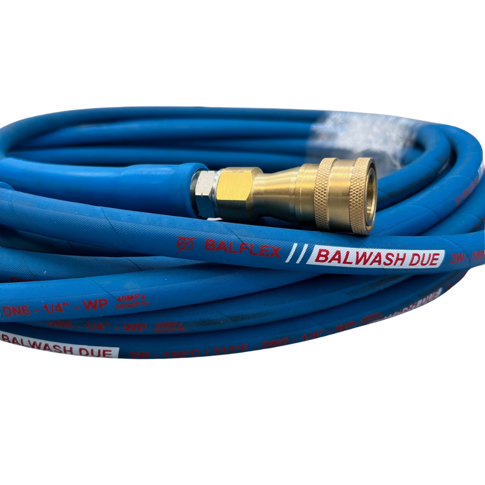 Astrox 85ft Rough Textured Carpet Cleaner Solution Hose With QR Fittings