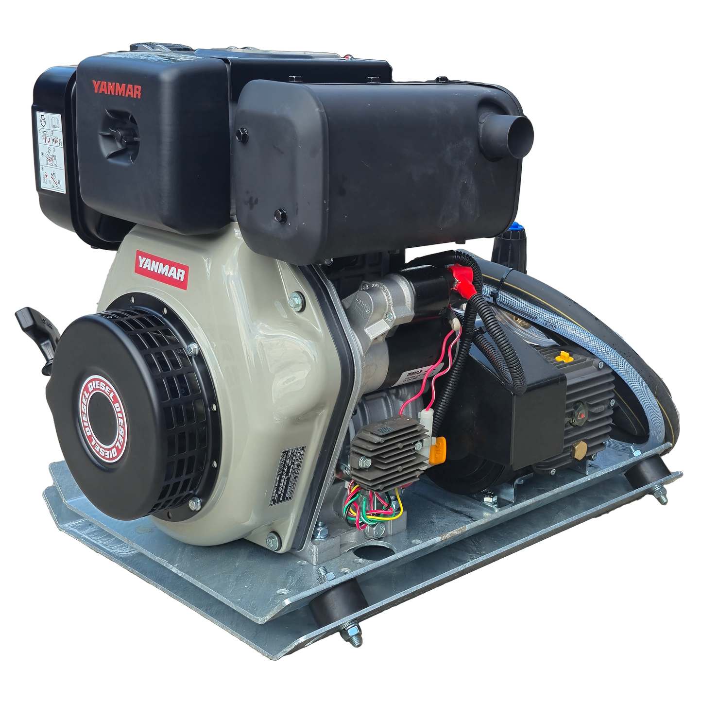 Maxflow Industrial Pressure Washer - Yanmar L100-V Comet Pump 18 LPM Skid Frame