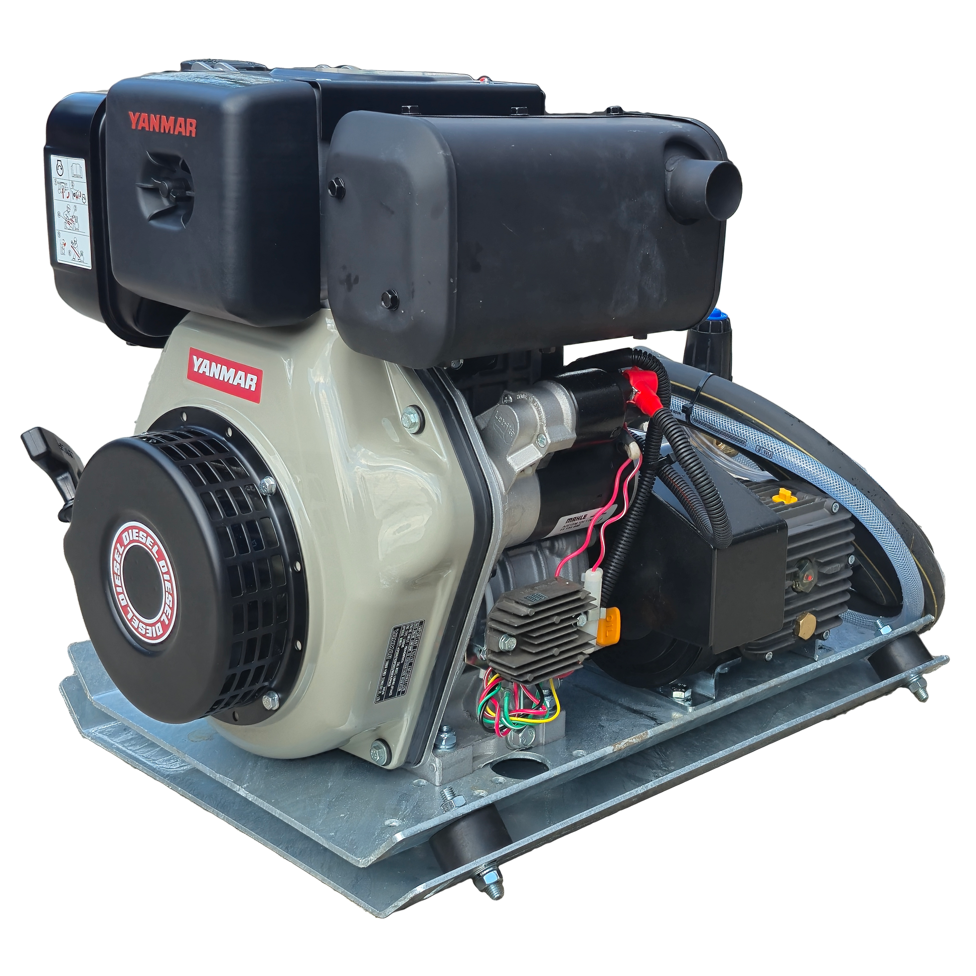 Maxflow Industrial Pressure Washer - Yanmar L100-V Comet Pump 18 LPM Skid Frame