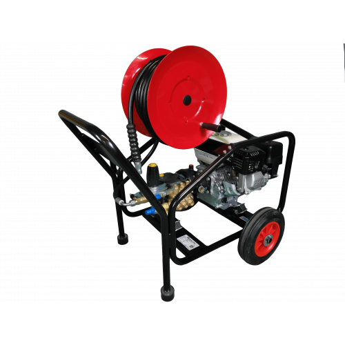 Maxflow Semi-Industrial Pressure Washer - Honda GX200 14 LPM Cage Frame + 20M Reel