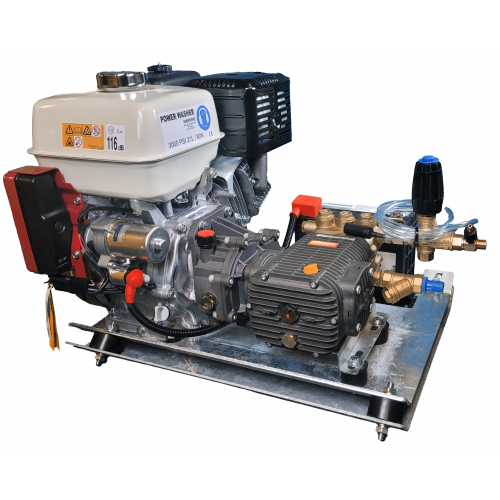 Maxflow Industrial Pressure Washer - Honda GX390 21 LPM Powerwasher Skid Frame- Electric Start